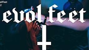 every toe a world to explore with tongue in latina striptease