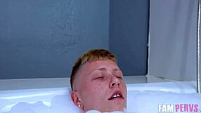 Stepmom surprise leads to soaking and stroking