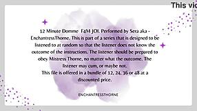 F4M Femdom Jerk Off Instructions for Orgasm Domination