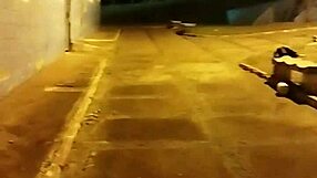 Intense public cumshot on soccer field, almost caught!