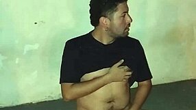 Intense public cumshot on soccer field, almost caught!