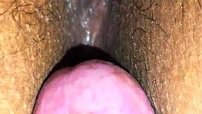 Latina housewife gets cum covered up close