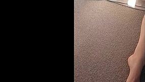 maturemons zooms in on her big clit and wet shaved pussy lips up close