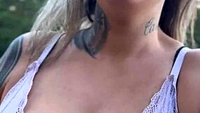 big tits prostitute gives outdoor blowjob discount 😏