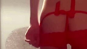 Japanese Slender Feels Sensual In Red Sexy Shorts