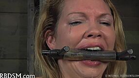 In a ROUGH bondage session, the European couple explores SPANKING and hardcore missionary FUCKING. Her beautiful assets get a nasty workout.