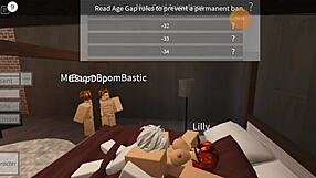 Detailed scene of fucking whores with big cocks on Roblox