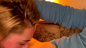 Closeup wet sloppy facefuck delivers best blowjob ever