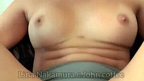 Young asian teen resists trainer's big cock then gives pussy.