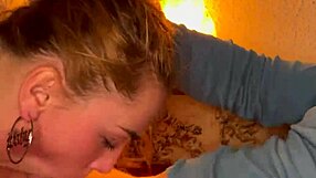 Closeup wet sloppy facefuck delivers best blowjob ever