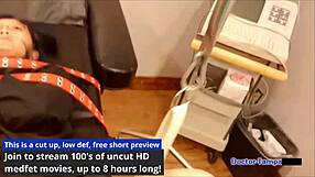 emotional nurse spreads ass in hospital backstage