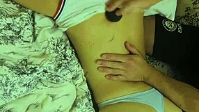 Therapeutic back massage turns into wand orgasm and deep fuck