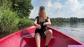 Stepsister says, celebrate 25k subs by riding stepbrother on boat
