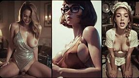 Ai Psychosis i galen blowbang med monster-musik facial bukkake deepthroat