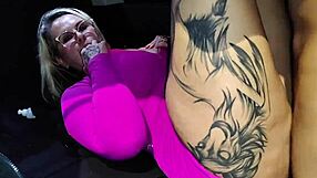 Stepmom Approaches Stepson In Car And Begs For Fuck While Sister Drives