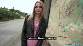 Model Kneels For Cock