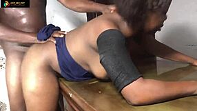 Amateur Babe Begs For Monster Cock Fuck In Office While Boss Is Away