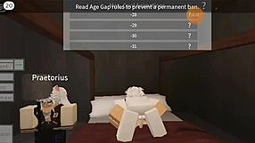Detailed scene of fucking whores with big cocks on Roblox