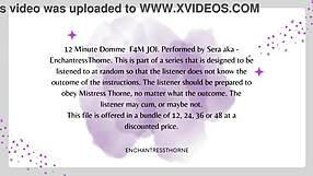 F4M Femdom Jerk Off Instructions for Orgasm Domination