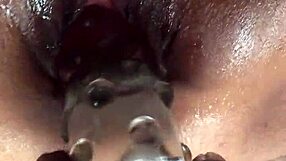 Big Pussy Play With Huge Dildo Insertion