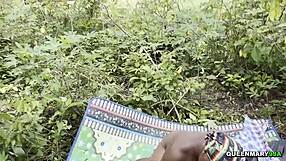 ebony milf cheats with husband's friend in outdoor doggystyle