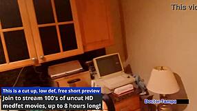 emotional nurse spreads ass in hospital backstage