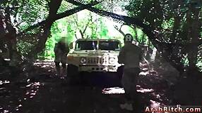 Arab Army Guy Fucks Petite White Teen Outdoors
