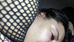 Latina Slut's Big Clit Pussy Fucked Hard In Close Up