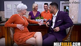 Nanas Sloppy Cum Swap With Big Tits Milfs