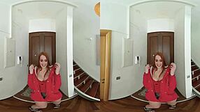 czech vr 413 - horny redhead lover with blowjob, fucking, and fingering