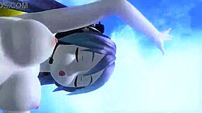 Hatsune miku dear cocoa dances naked showing big tits