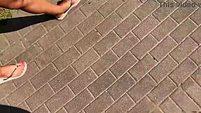 Horny beauties rip clothes for public sex at aquapark