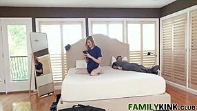 phenomenal redhead stepmom sucking dick in family fantasy