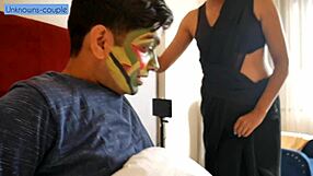 saheb ji dominates maid mamta in bedroom bdsm