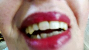 she teases, 'watch this mature strutting in pink panties then masturbating?'