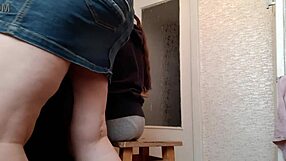 Dirty threesome in the kitchen with loud moans 😈