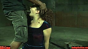 Dickloving sub gets sloppy throatfucked by dominant group