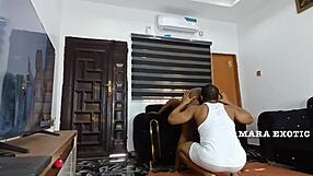 Fat ass ebony milf takes bbc hard fuck and face cum.