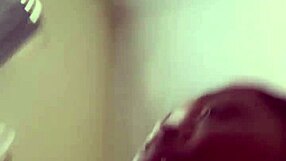 Slutty red head gives blowjob with spitting choking ball licking