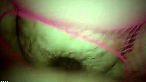 BBW in Pink Fishnets Receives Creampie from Amateur