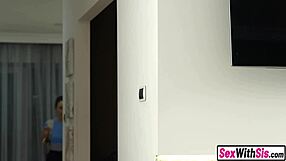 Big Ass Teen Stepsisters Sleepover Turns Threesome?