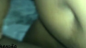 Ebony prostitute enjoys gentle anal and blowjob touches in blowbang