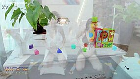 Elisa Santos and Larinha get assfucked in 5 on 2 orgy with footjob