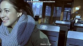 Real Facial For Sexy Snowboard Babe Scene 2