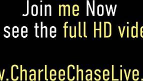 Casnice cu țâțe mari Charlee Chase și Deauxma primesc spermă pe țâțe în lezbie