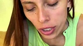 Pretty petite brunette, do you want cum in mouth from pov blowjob?