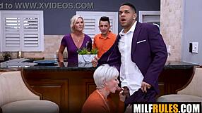 Nanas Sloppy Cum Swap With Big Tits Milfs