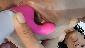 curly emo latina massages her wet creamy pussy in homemade video