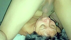 My Colombian neighbor sucks and fucks my cock