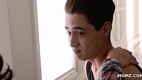 Stepmom Helps Stepson With Handjob!